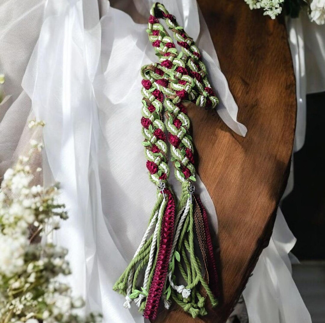Handmade Handfasting Ribbons Celtic Handfasting Cord, Wedding Ceremony Ribbon, Handfasting Wedding ...