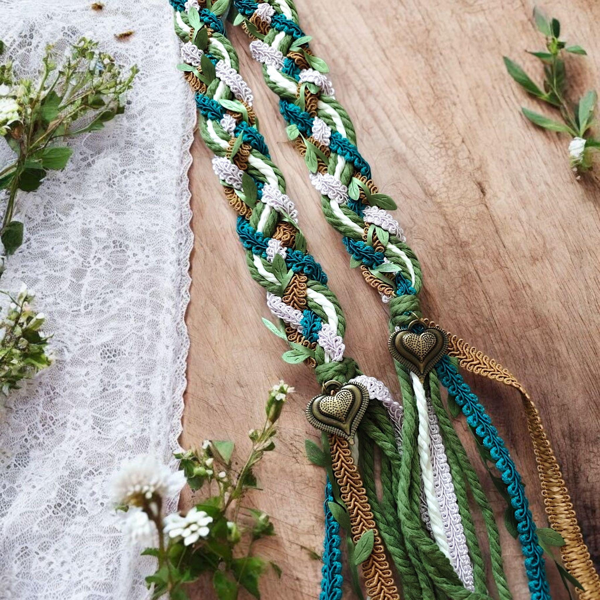 Scottish Rope Personalized Celtic Knot Handfasting Cord, Green Wedding Ceremony - Etsy