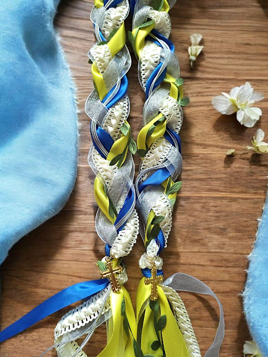 Handmade Handfasting Ribbons Custom Handfasting Cord. Silver Lilac Handfasting Cord. Elegant Satin ...