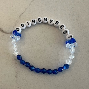 Doing My Best - Mental Health Sayings Beaded Bracelet