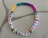 Mental Health Sayings Beaded Bracelet