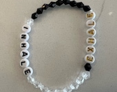 Inhale - Exhale beaded bracelet