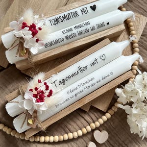 Tagesmutter mit Herz || Danke sagen || Kerzenset || Geschenkeset || Mitbringsel