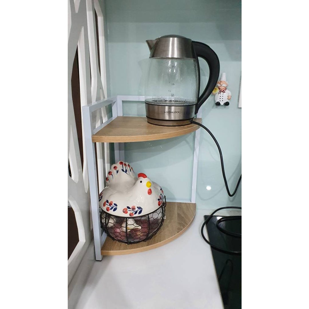 Spice Shelf Multipurpose 3tier Kitchen Shelf With Wooden Etsy UK