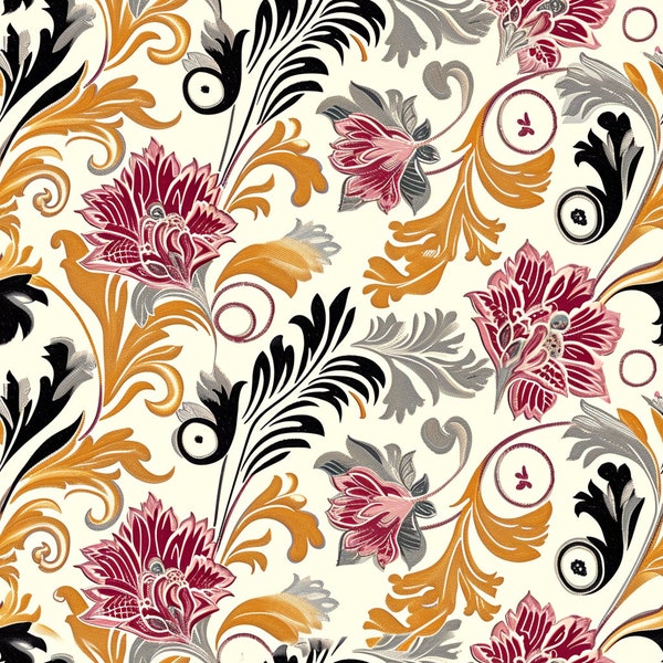 Florentine style pattern