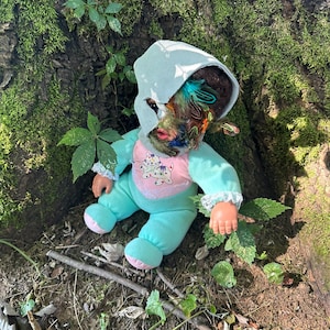 OOAK 12” Yellowjackets Baby Tai Doll – Horror Art Doll w/ ChainsByC Lanyard & School ID