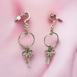 LockMeUp Collection Unlock Your Style with Keep it Under Lock and Key Statement Earrings