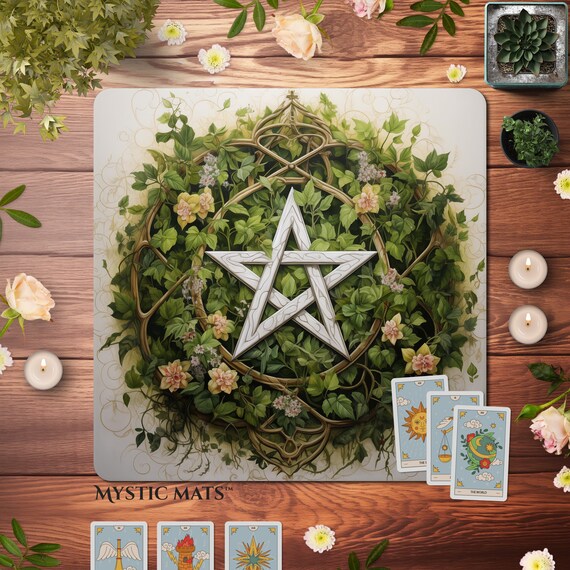 Pentagram Tarot Reading Cloth or Altar Cloth Pentagram Tarot Reading Cloth or Altar Cloth