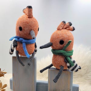 Hoopoe Crochet Pattern: Cresto Amigurumi with Scarf (PDF Pattern)