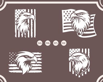 Eagle American Flag SVG: Patriotic 4th of July Designs (Digital Files)