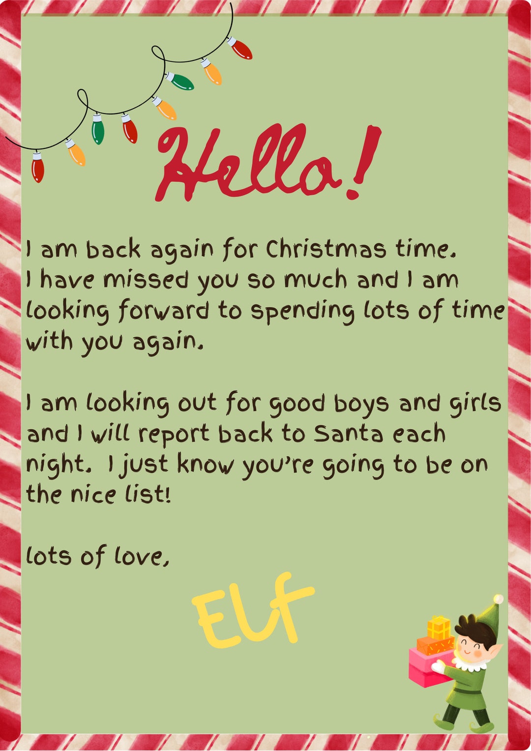 Christmas Elf Letter Etsy christmas-elf-letter-etsy