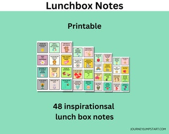 48 Lunchbox Notes - Positieve lunchberichten voor kinderen - Oprechte berichten voor elke dag!
