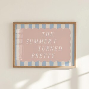 The Summer I Turned Pretty Wall Art Print | TSITP Inspired Digital Download image 2