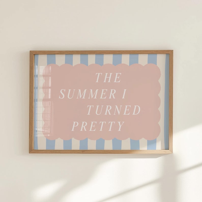 The Summer I Turned Pretty Wall Art Print | TSITP Inspired Digital Download image 2