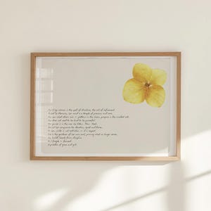 Virgo Zodiac Print: Pressed Flower Astrology Art (Digital Download)