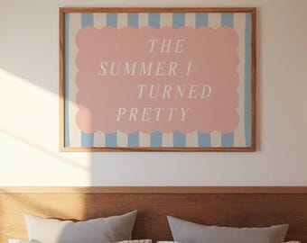 Stampa artistica da parete "The Summer I Turned Pretty" / Download digitale ispirato a TSITP