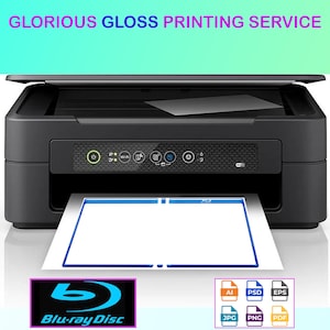 Skriv ut ditt Blu-ray-fodral Insert Cover Service: Professionell glans eller holografisk finish