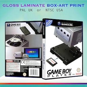 Gameboy Player Gloss Box Art Insert - Print cover for Gamecube Case - PAL/USA