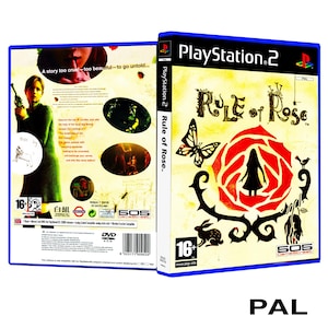 Rule of the Rose. Solo la carátula de reemplazo de PS2. Versión PAL. Raro. Impresión brillante u holográfica a elegir. Edición PAL en inglés.