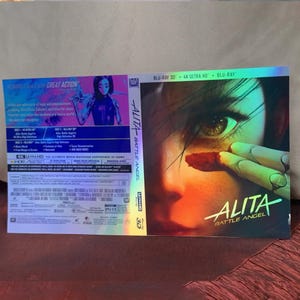 Alita Battle Angel Ultra 4K Bluray SteelBook KONVERTERING till holografiskt tryck. Fodralinsats.