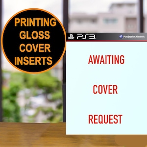 PS3 Game BoxArt Ersatz - Glossy Cover Insert Print für Ihre Hülle.