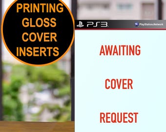 PS3 Game BoxArt Ersatz - Glossy Cover Insert Print für Ihre Hülle.