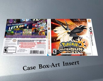 Nintendo 3DS Pokemon Ultra Sun Boxart Replacement - Gloss Laminate