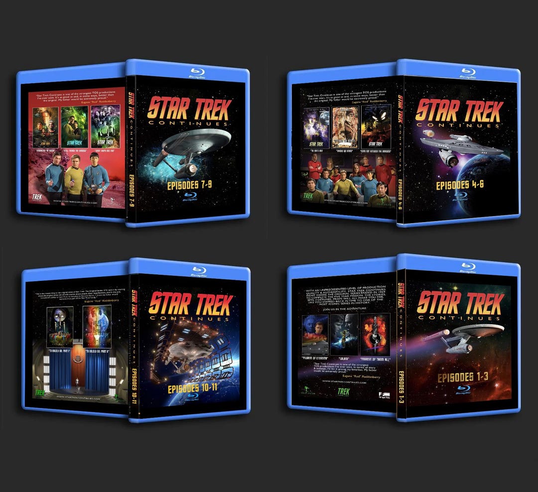 Star Trek Continues Bluray Boxart Cover. Gloss Laminate Print. Episode ...