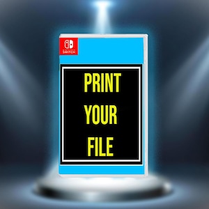 Funda protectora personalizada para Nintendo Switch 1: Impresión brillante en la cubierta. Inserto para la caja de Switch1.