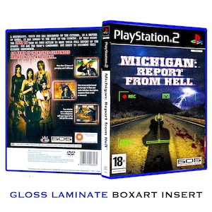 Michigan Report from Hell: PS2-omslag-boxart-inzetstuk (glanzend)
