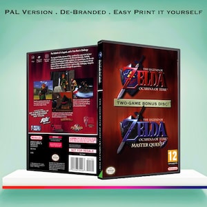 Zelda Ocarina of Time Replacement cover printable insert for case. Printable