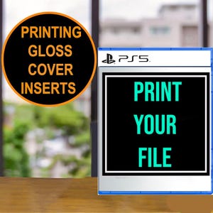 Print een inlegvel voor je PS5-hoesje, passend bij JOUW gamehoesje. Alleen printservice.