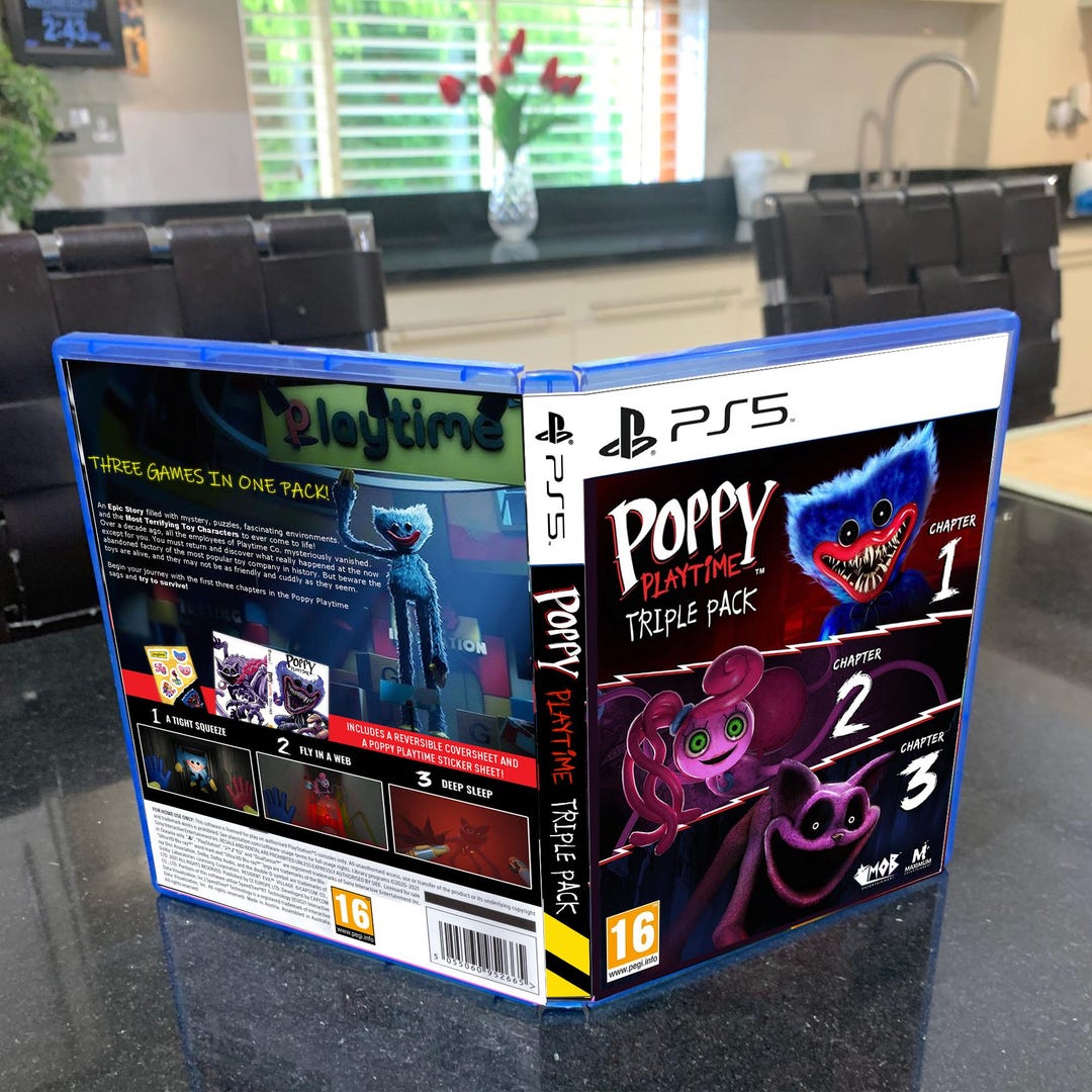 Poppy Playtime 1-4 or 1-3 Boxart & PS5 PS4 Xbox Nintendo Boxart, Cover ...