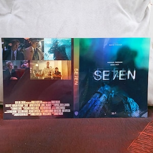 Seven Ultra 4K Bluray SteelBook CONVERSION to vinyl holographic print. Case cover insert