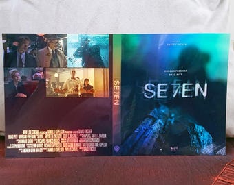 Seven Ultra 4K Bluray SteelBook CONVERSIE naar holografische vinylafdruk. Inzetstuk hoescover
