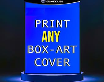 Gloss print Gamecube Boxart cover.Sized