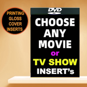 Impresión de portada de caja de DVD personalizada: inserto de arte de caja brillante.