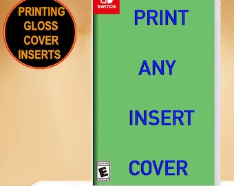 Funda personalizada con diseño de caja para Nintendo Switch: funda brillante con inserto de impresión