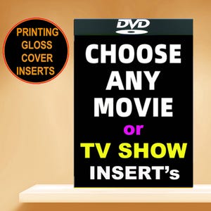 Custom DVD Box Art Cover Insert: Glossy High-Resolution Print for case.