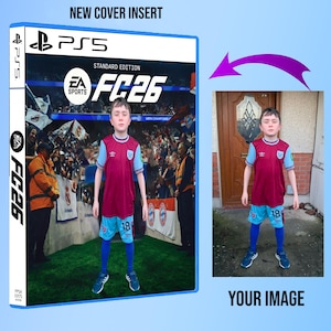 FC26 PS5 Custom Edition Spiel Cover Einsatz: Playstation 5 Gloss Print
