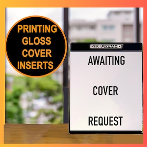 Glanzend 4K Blu-ray UHD-hoesje omslag: aangepaste Box-Art Print