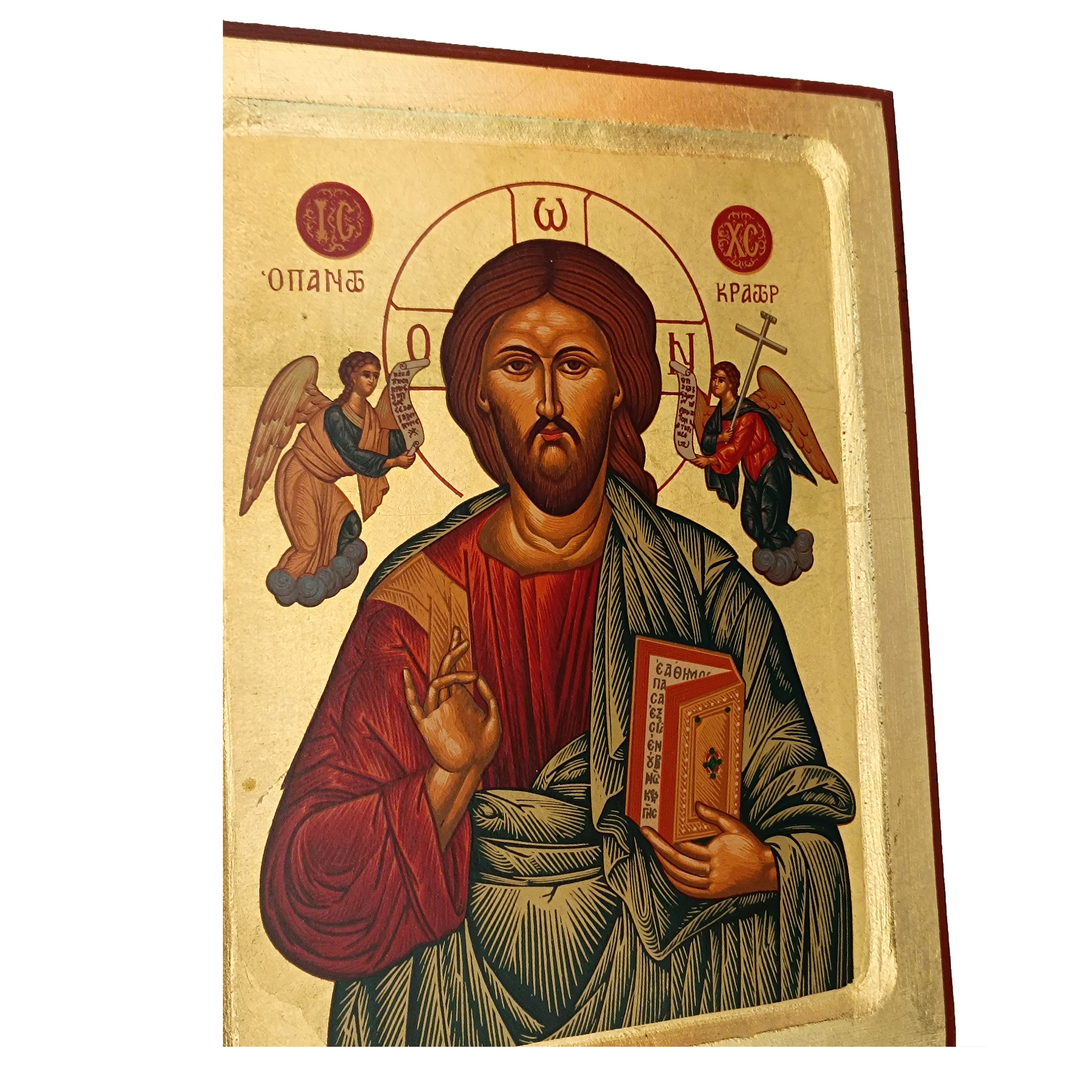 Byzantine Icon of Jesus Christ • Greek Orthodox Icon • Hand Painted ...