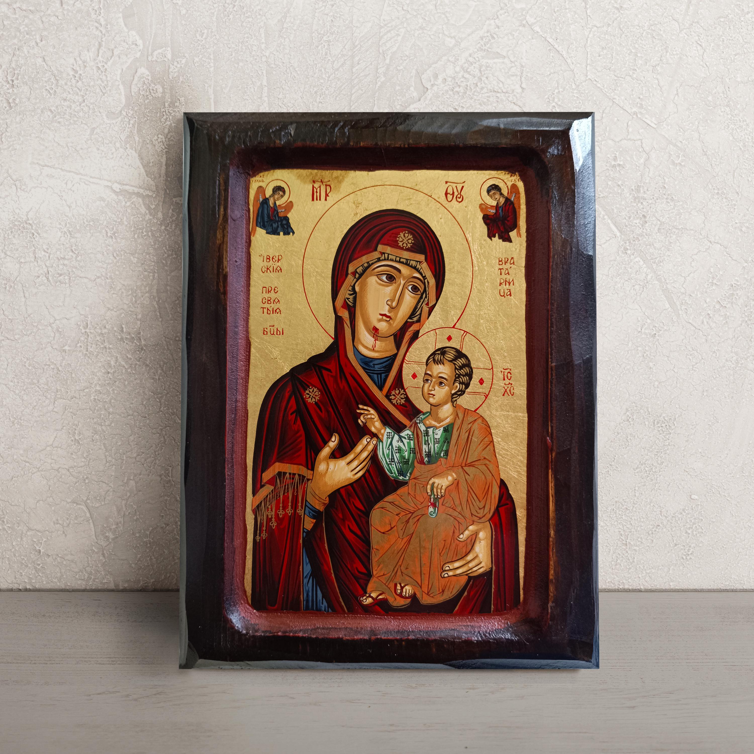 Sacred Hand Painted Icon of Our Lady • Greek Orthodox Art • Christian ...