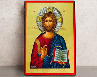 Unique Handcrafted Christ Icon • Orthodox Christian Gift