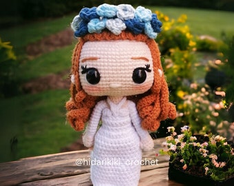 Muñeca amigurumi Lana del Rey Born to Die  funko crochet