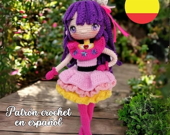 Ai Hoshino PDF Patrón Crochet Amigurumi muñeca anime ESPAÑOL