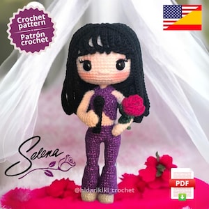 PDF Pattern crochet Queen of Tex Mex amigurumi doll ENGLISH SPANISH