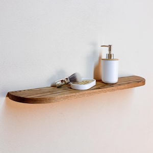 Floating Wooden Shelf, Oak Handmade Wall Shelf, Walnut Custom Home Storage, Wall Wooden Decor, Solution Walnut Floating Shelves, Book Shelf
