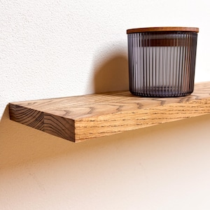 Handmade Wooden Shelf Oak Floating Wall Shelf Walnut Custom Home Storage Wall Wooden Decor Solution Walnut Floating Shelves Book Shelf