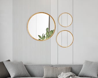 Mirror wall decor, Mirror set, wood mirror decor, nursery decor, farmhouse decor, wall mirror, small wall mirror